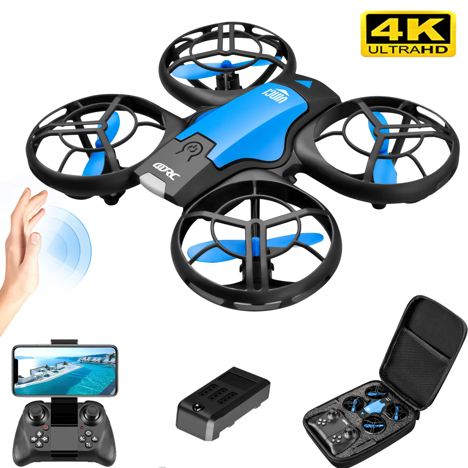 V8 Nieuwe Mini Drone 4K Profes - Rc Helicopter Case recensie en prijs